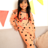 Orange Meow PJ Set 2 4