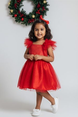 Ruby Sparkle Party Dress