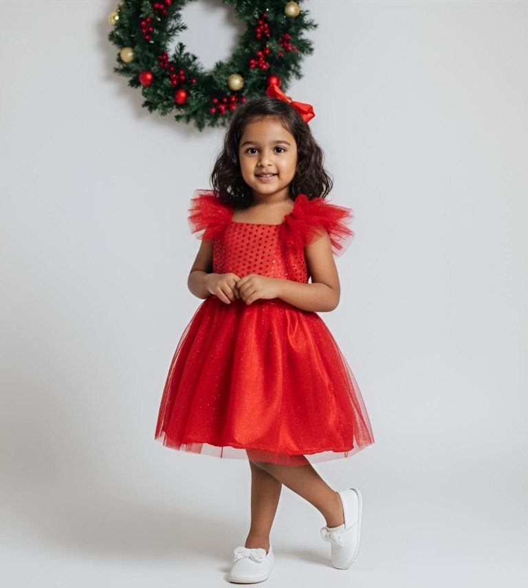 Ruby Sparkle Party Dress
