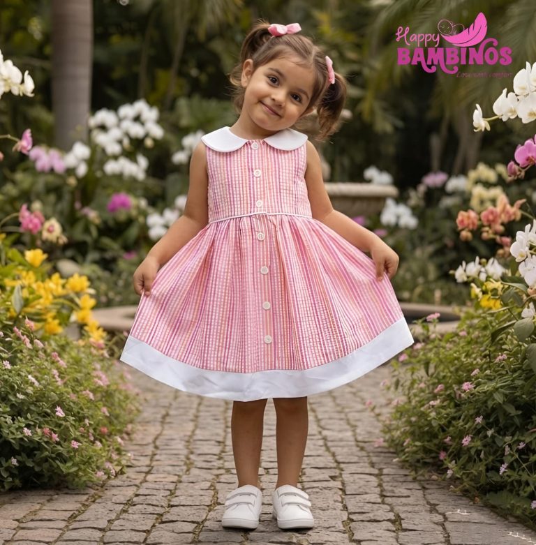 Pink Fairy Collared Sleeveless Dress